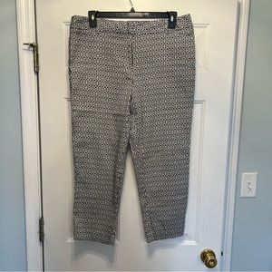 Counterparts Black & White Slacks Geometric Pattern